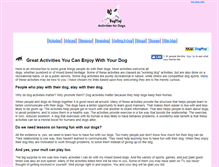Tablet Screenshot of dogplay.com